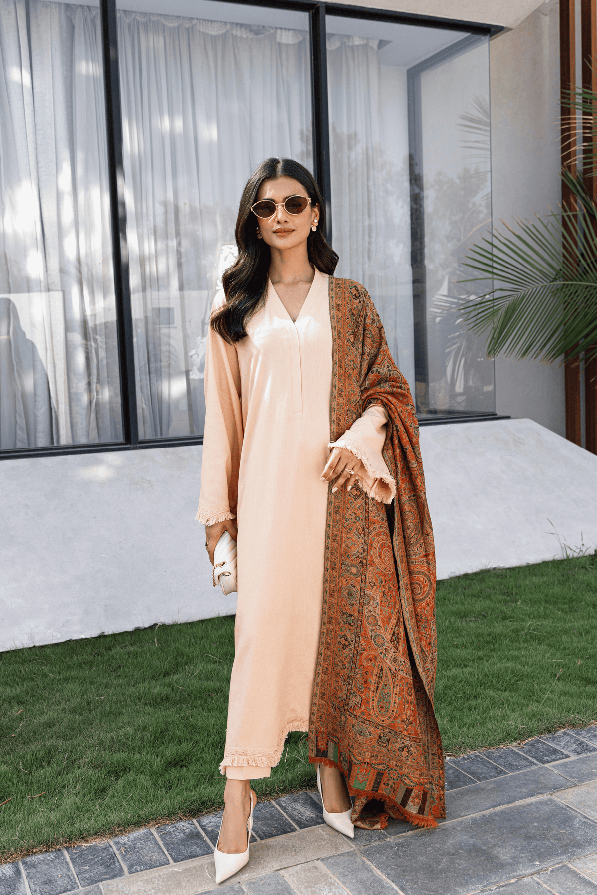 Dhaaga Peach Set